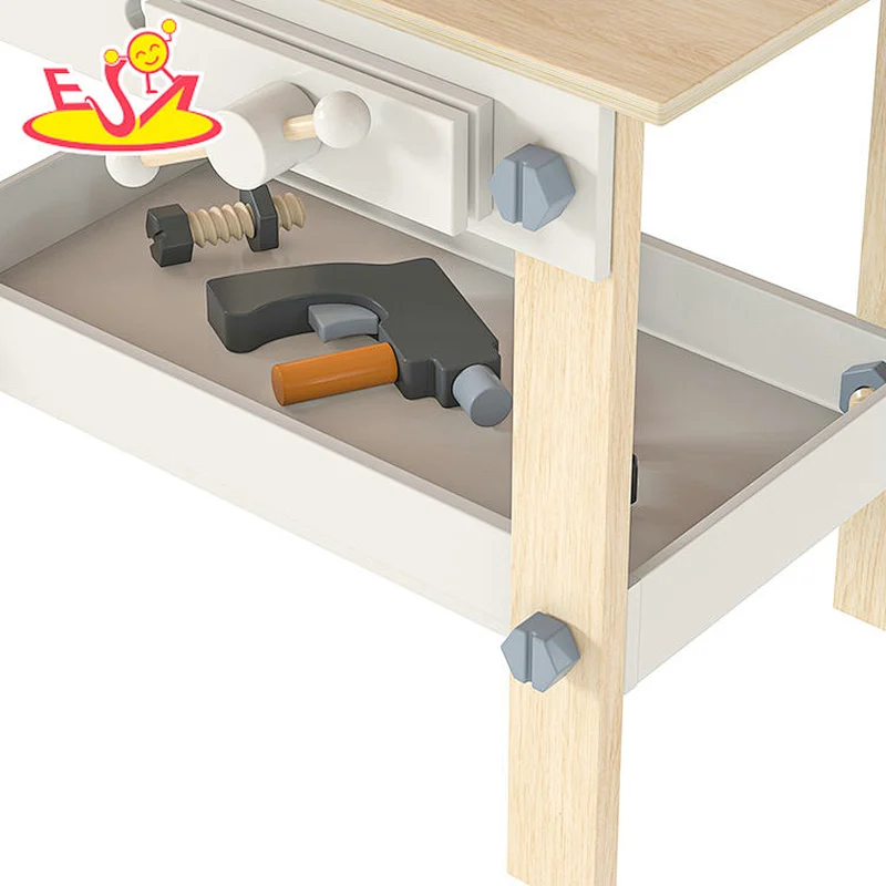 Popular Assembly Screw Nut Kit Play House Wooden Tool Table Toy For Kids W03D076J